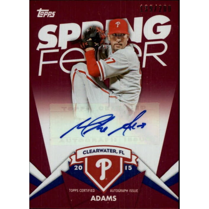 2015 Topps Spring Fever Autographs #SFAMAA Mike Adams/200. rookie card picture
