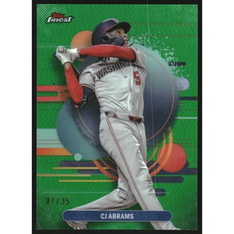 2025 Finest Green Refractors #133 CJ Abrams