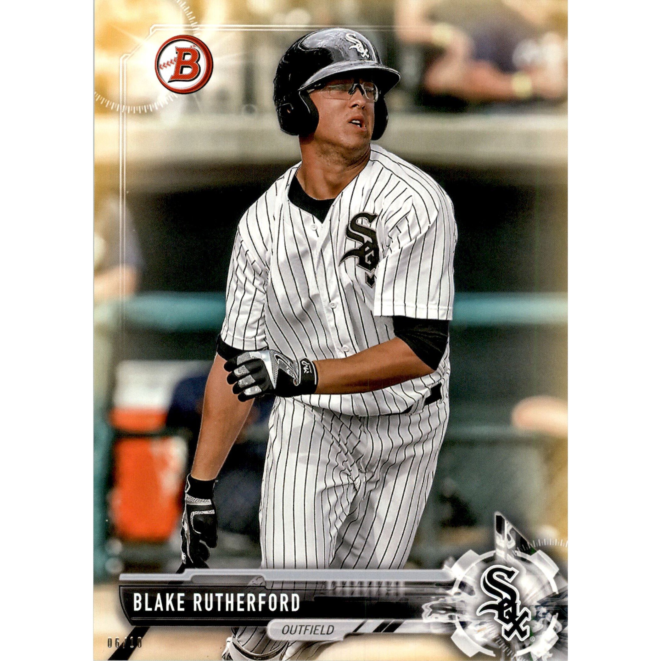 2017 Bowman Draft 5x7 Gold #BD80 Blake Rutherford. rookie card picture
