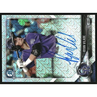 2018 Bowman Chrome Mega Box Autograph Refractors #BMARV Ryan Vilade