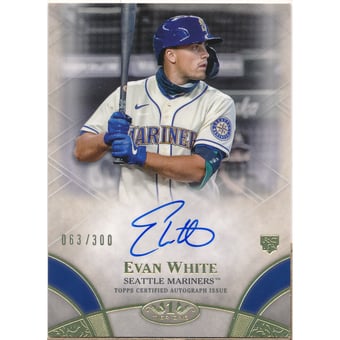 2021 Topps Tier One Break Out Autographs #BOAEW Evan White/300
