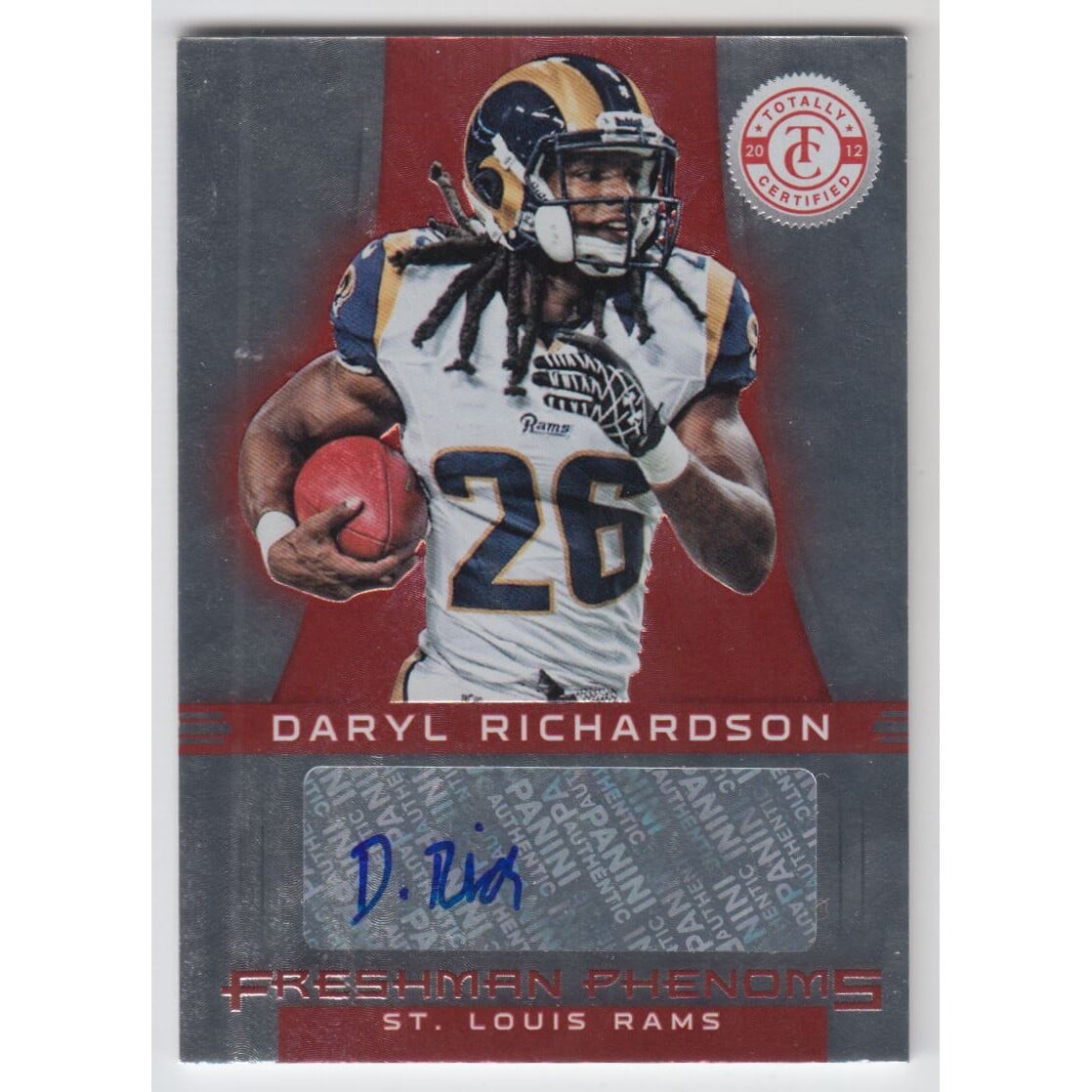 2012 Totally Certified #118 Daryl Richardson AU/290 RC