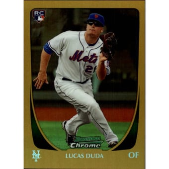 2011 Bowman Chrome Gold Refractors #197 Lucas Duda