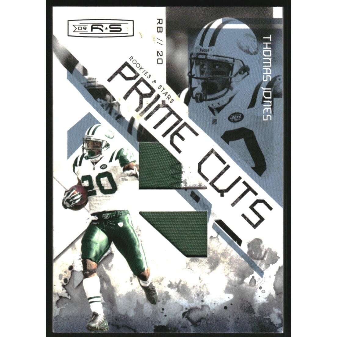 2009 Donruss Rookies and Stars Prime Cuts Combos #2 Thomas Jones/50. rookie card picture