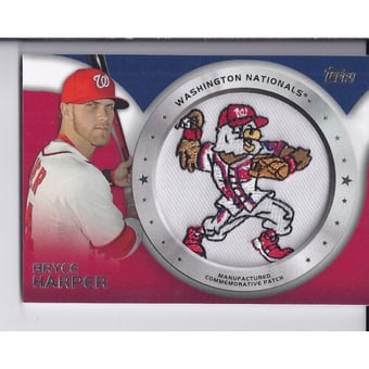 2014 Topps Manufactured Commemorative Team Logo Patch #CP6 Bryce Harper