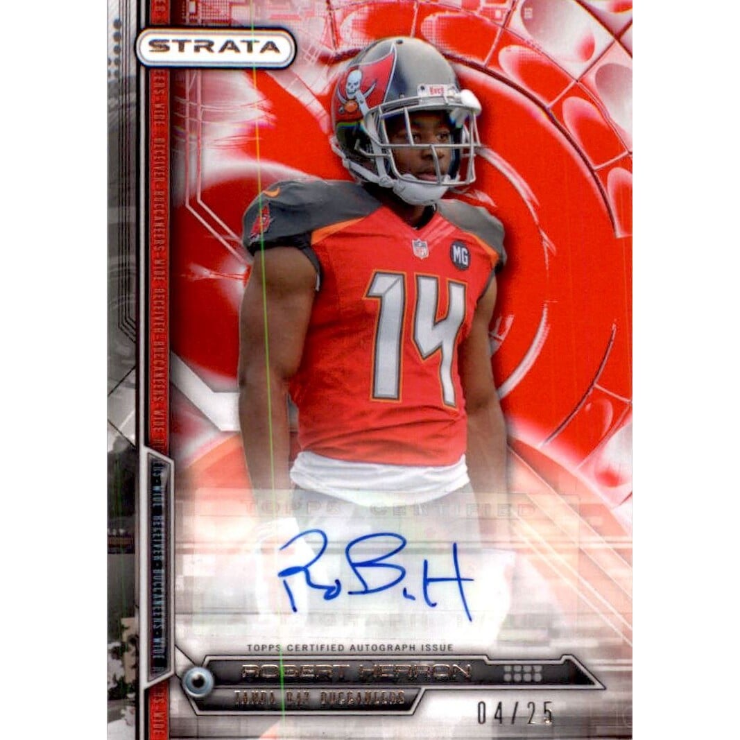 2014 Topps Strata Autographs Ruby #150 Robert Herron. rookie card picture