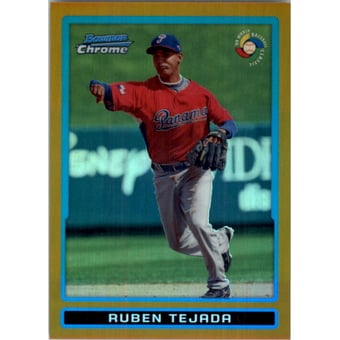 2009 Bowman Chrome WBC Prospects Gold Refractors #BCW40 Ruben Tejada