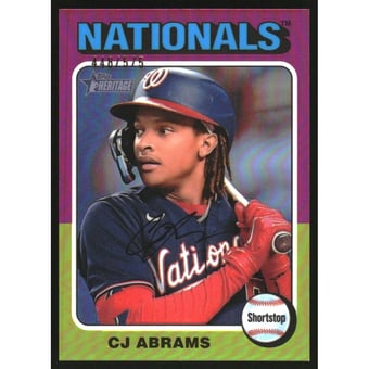 2024 Topps Heritage Chrome Refractors #446 CJ Abrams