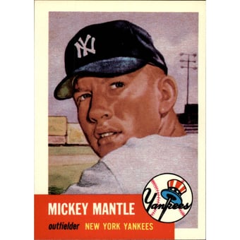 1991 Topps Archives '53 #82 Mickey Mantle