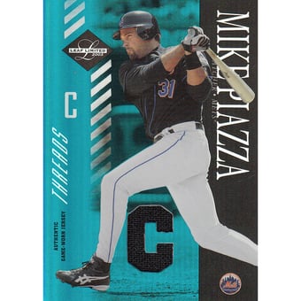 2003 Leaf Limited Threads Position #131 Mike Piazza Mets A