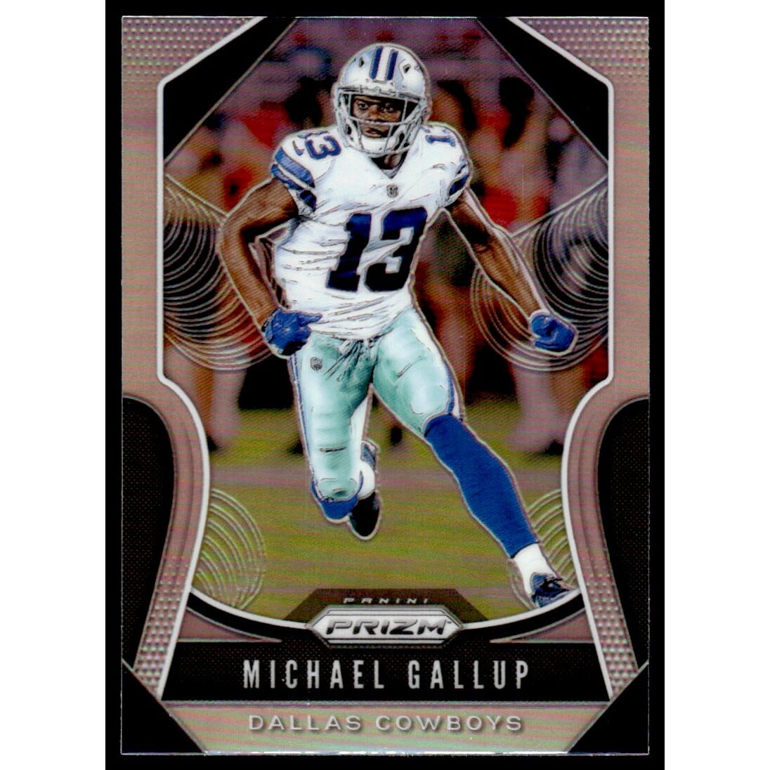 2019 Panini Prizm Prizms #34 Michael Gallup. rookie card picture