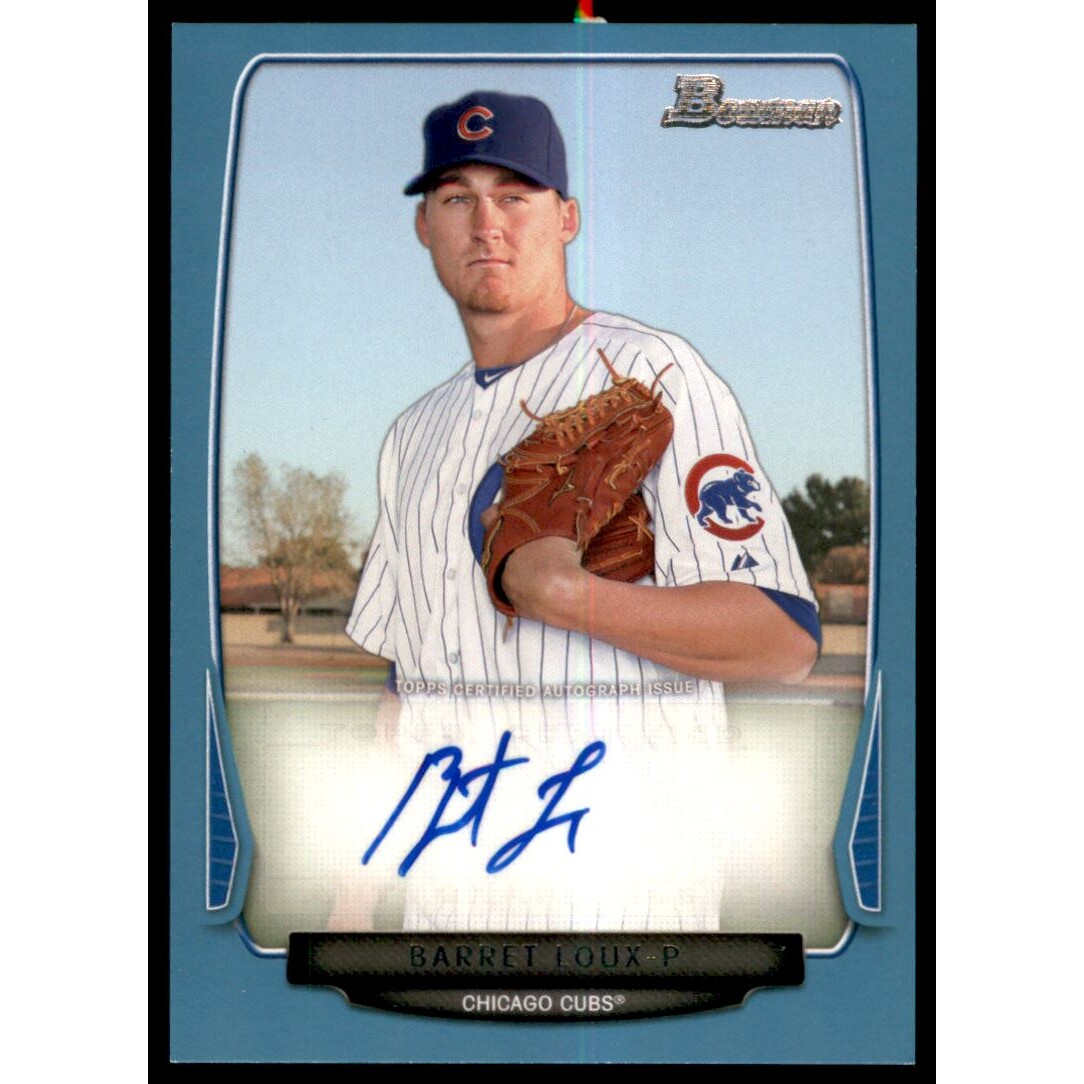 2013 Bowman Prospect Autographs Blue #BL Barret Loux. rookie card picture