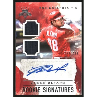 2017 Diamond Kings DK Rookie Signature Materials #RSJA Jorge Alfaro/299