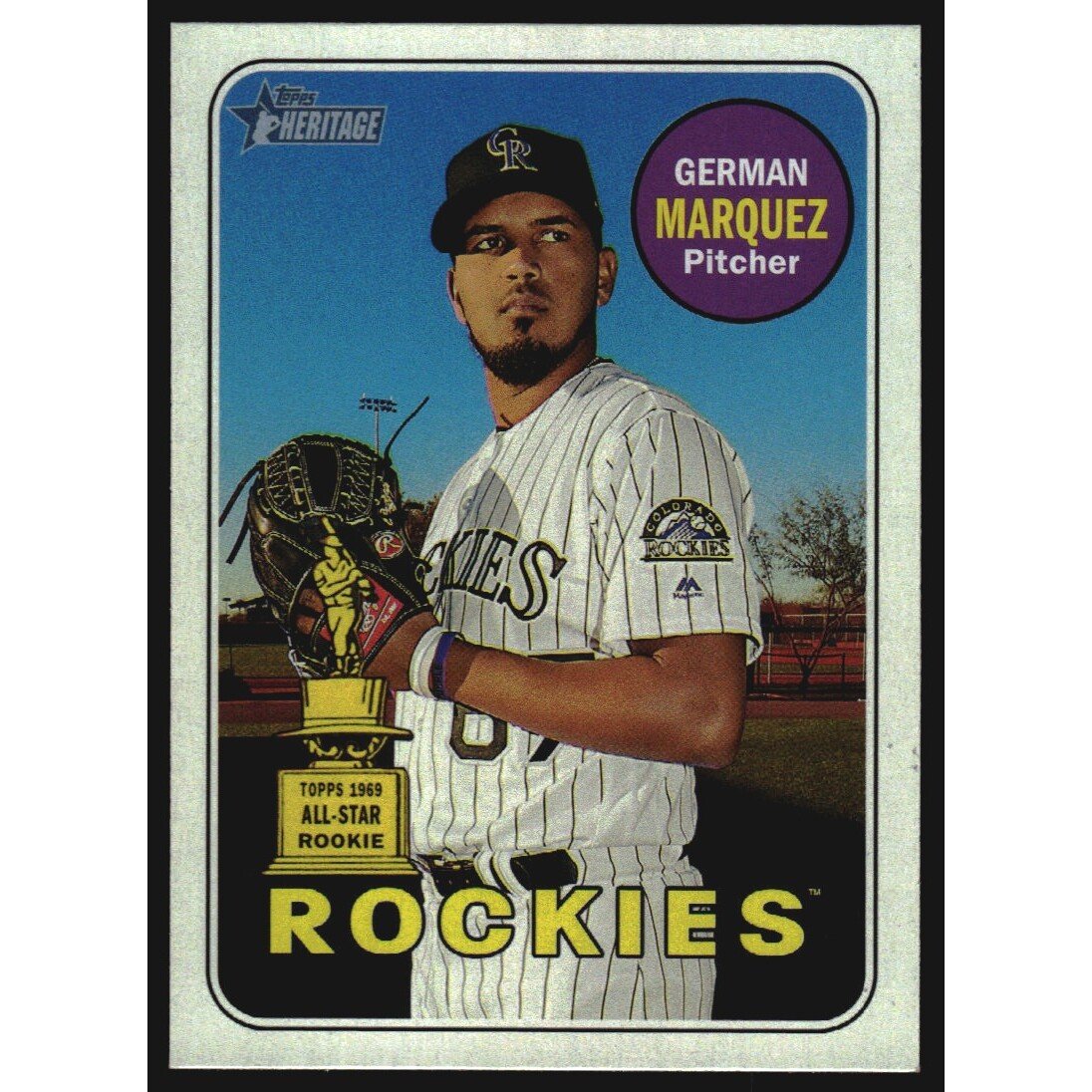 2018 Topps Heritage Rookie Cup Variations #348 German Marquez. rookie card picture
