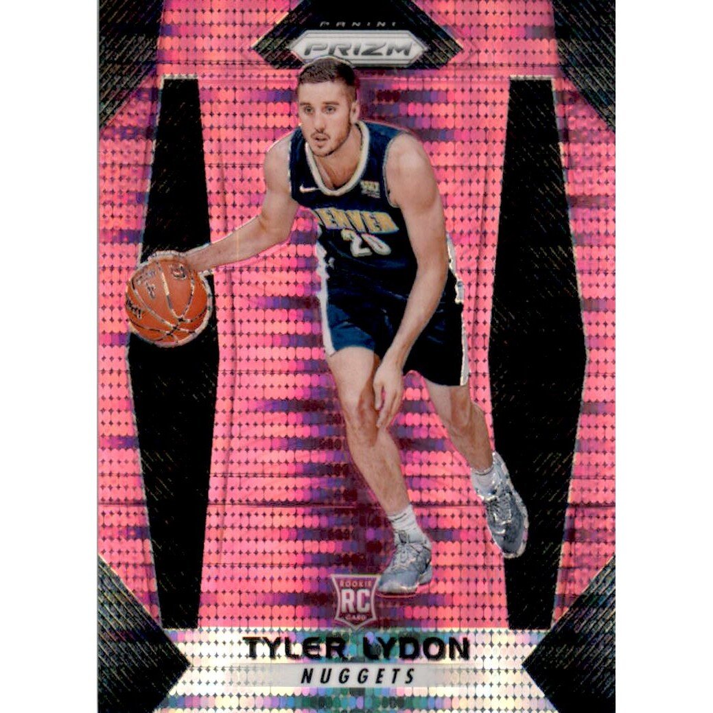 2017-18 Panini Prizm Prizms Pink Pulsar #168 Tyler Lydon. rookie card picture