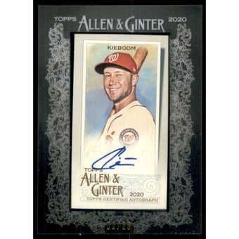 2020 Topps Allen and Ginter Framed Mini Autographs Black Frame #MACK Carter Kieboom