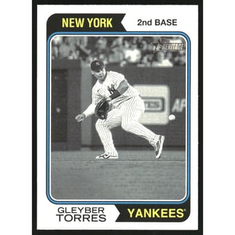 2023 Topps Heritage Black and White Image Variations #282 Gleyber Torres