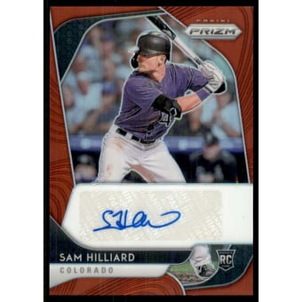 2020 Panini Prizm Rookie Autographs Prizms Red #16 Sam Hilliard/75