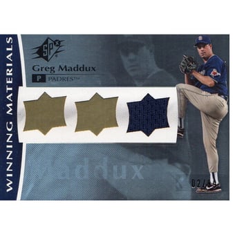 2008 SPx Winning Materials UD Logo #GM Greg Maddux