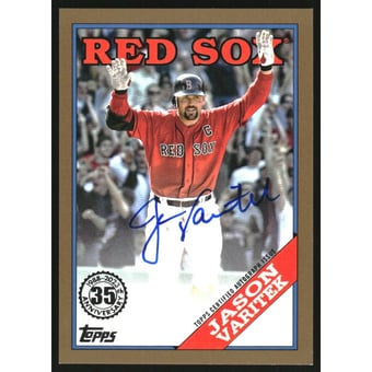 2023 Topps '88 Topps Autographs Gold #88BAJVA Jason Varitek/50