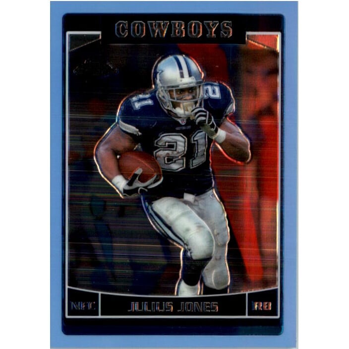 2006 Topps Chrome Blue #58 Julius Jones. rookie card picture