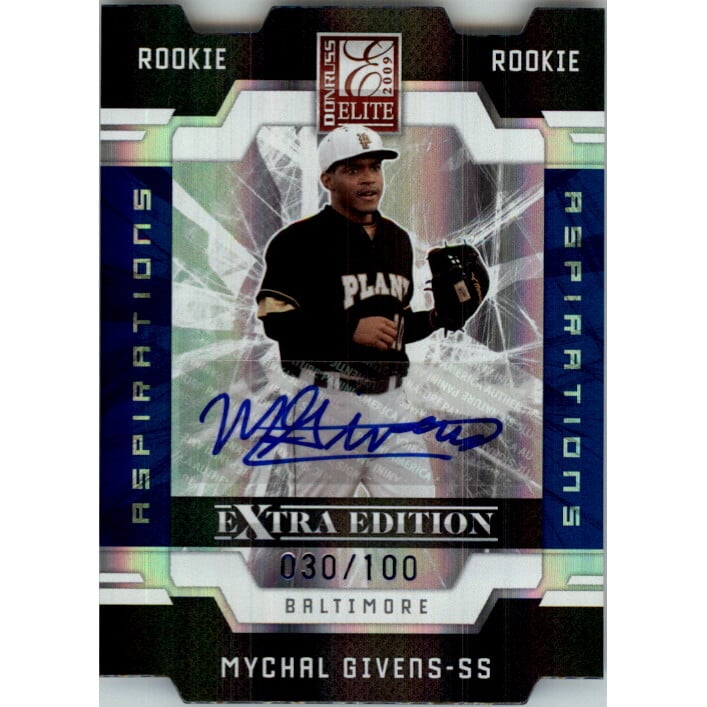 2009 Donruss Elite Extra Edition Signature Aspirations #66 Mychal Givens. rookie card picture