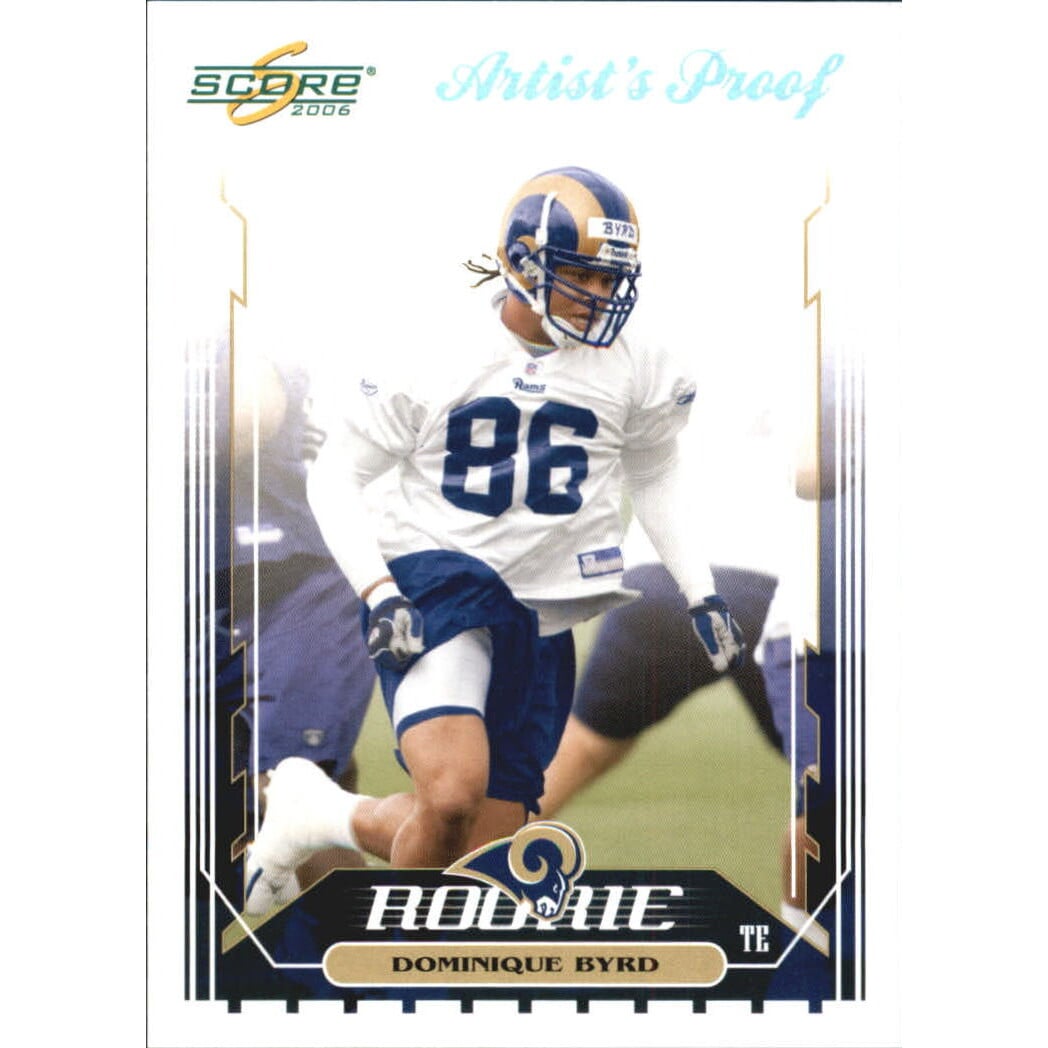 2006 Score Artist's Proof #344 Dominique Byrd