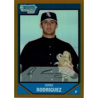 2007 Bowman Chrome Prospects Gold Refractors #BC51 Derek Rodriguez