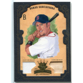 2004 Diamond Kings DK Materials Framed Gold #3 Nomar Garciaparra Bat-Jsy/10