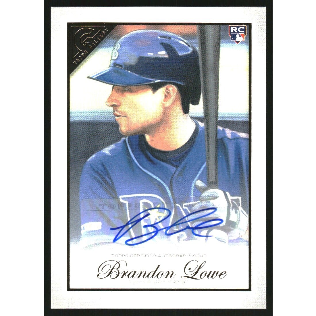 2019 Topps Gallery Autographs #44 Brandon Lowe. rookie card picture