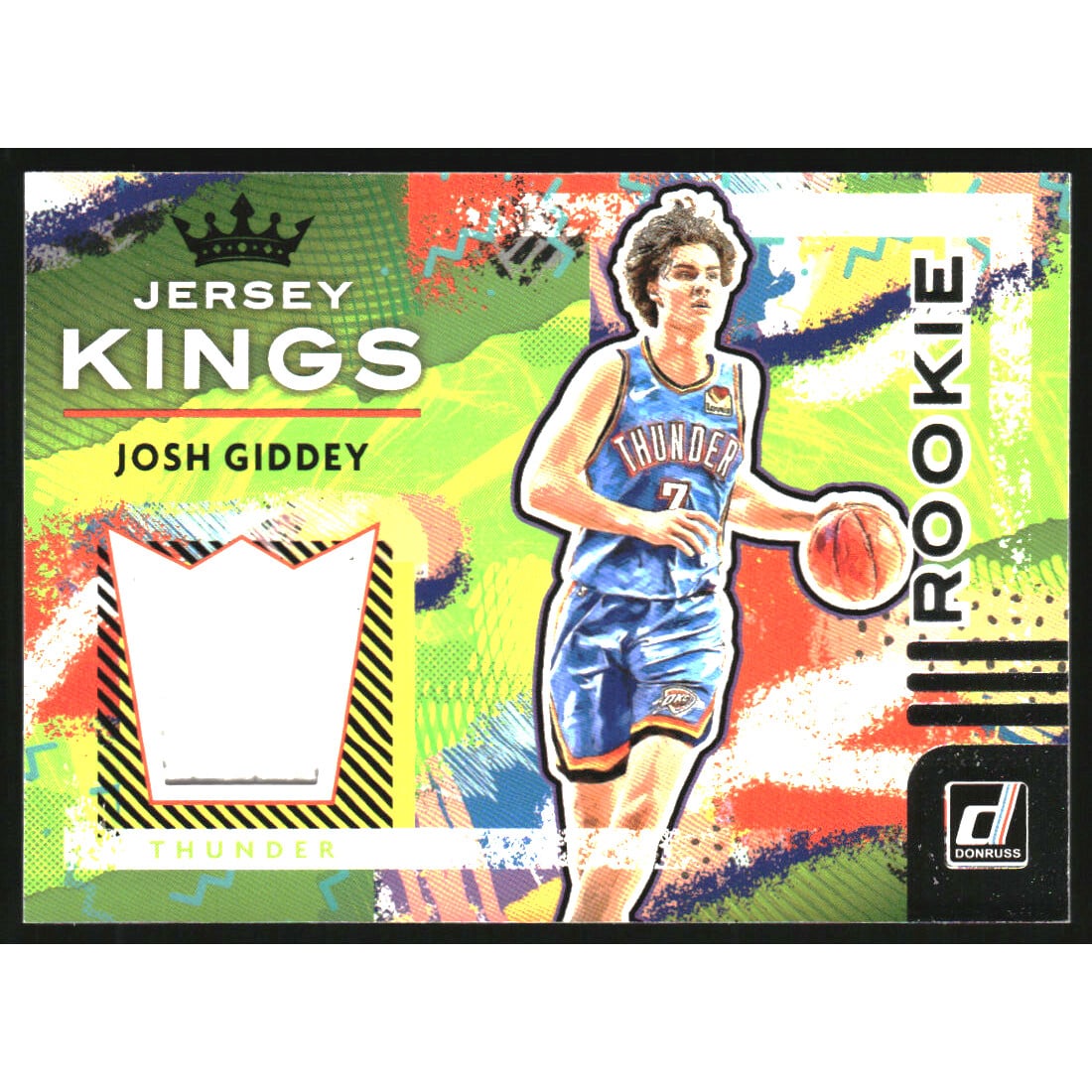 2021-22 Donruss Rookie Jersey Kings #8 Josh Giddey