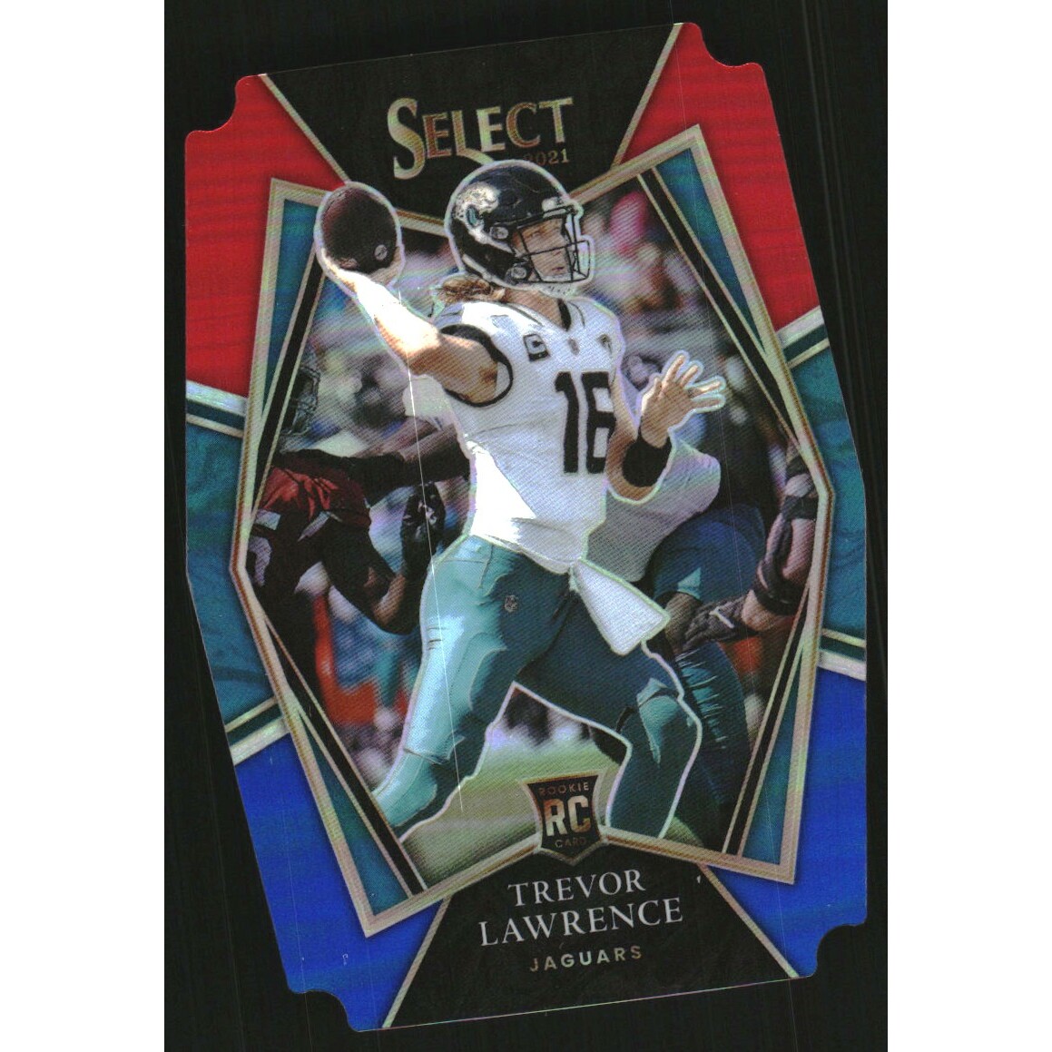 2021 Select Prizm Red and Blue Die Cut #143 Trevor Lawrence 2021 Select Prizm Red and Blue Die Cut #143 Trevor Lawrence