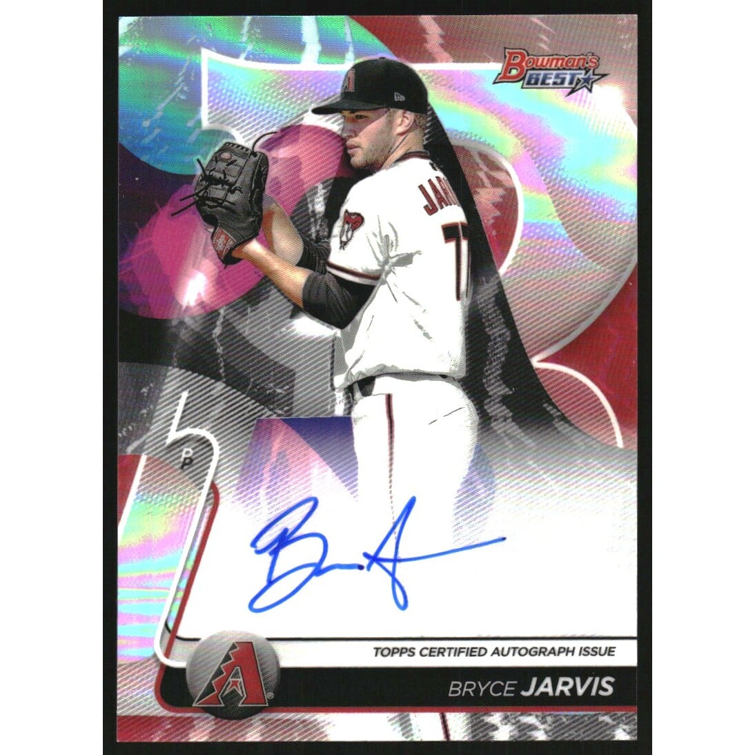 2020 Bowman's Best Best of '20 Autographs Refractors #B20BJ Bryce Jarvis. rookie card picture