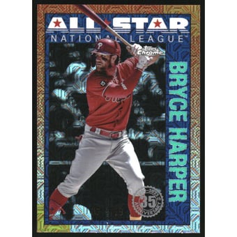 2025 Topps '90 Topps Silver Pack Chrome All Star Aqua Refractors #90ASC19 Bryce Harper