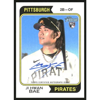 2023 Topps Heritage Real One Autographs #ROAJHB Ji Hwan Bae HN