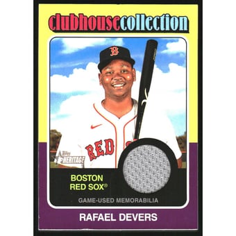 2024 Topps Heritage Clubhouse Collection Relics #CCRRD Rafael Devers HN