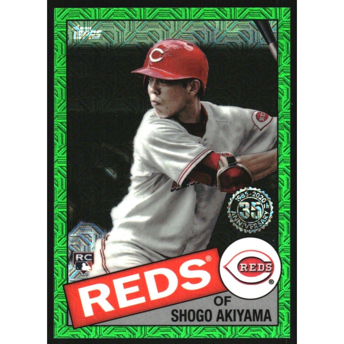 2020 Topps '85 Topps Silver Pack Chrome Series 2 Green Refractors #85TC2 Shogo Akiyama. rookie card picture