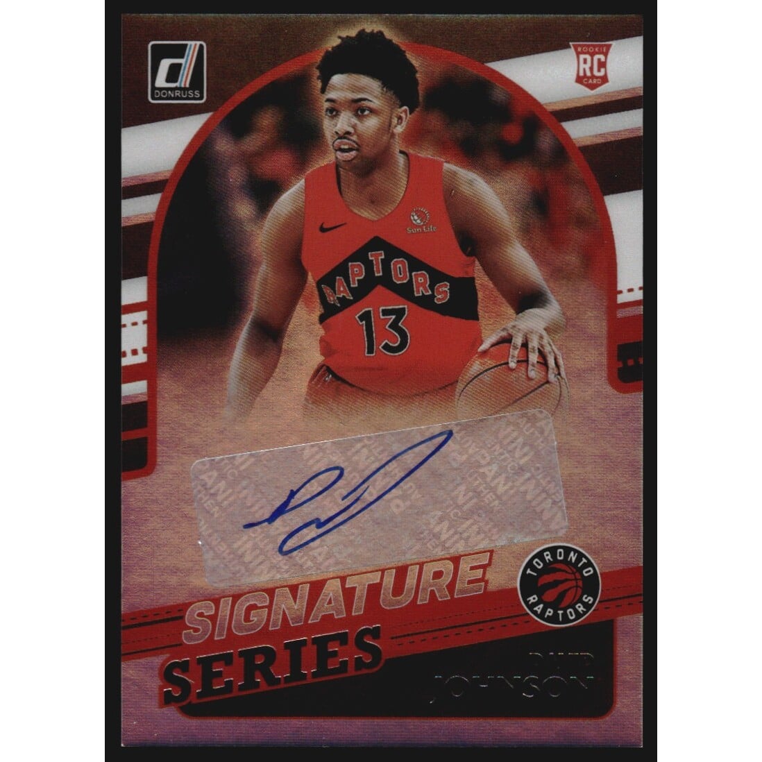2021-22 Donruss Signature Series #71 David Johnson. rookie card picture