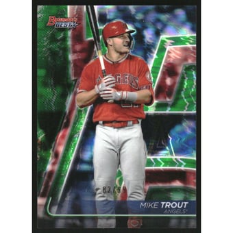 2020 Bowman's Best Green Refractors #2 Mike Trout