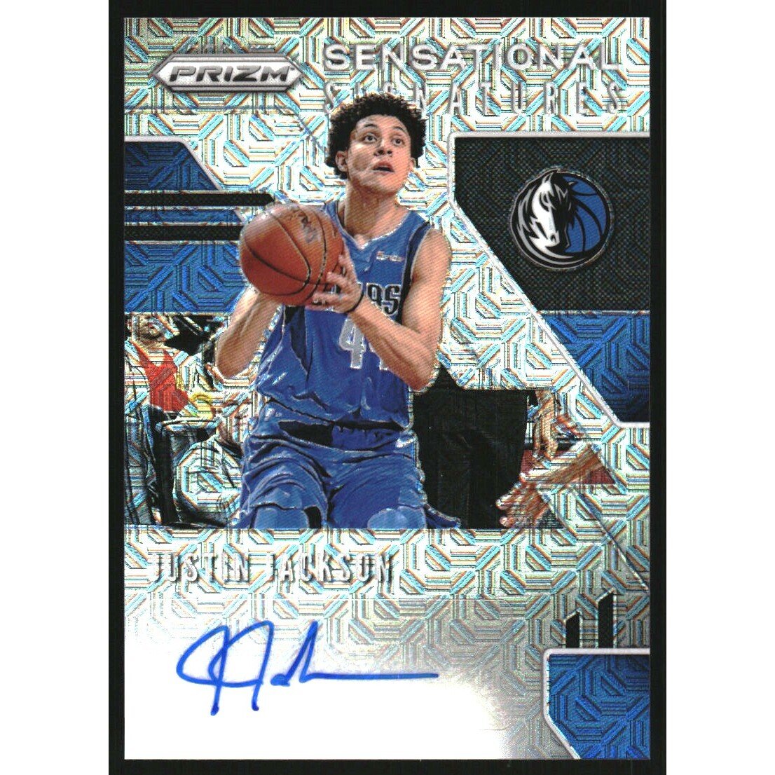2019-20 Panini Prizm Sensational Signatures Prizms Mojo #46 Justin Jackson. rookie card picture