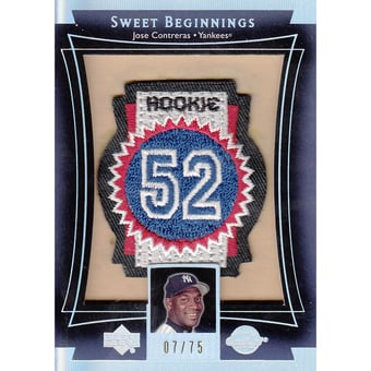 2003 Sweet Spot Sweet Beginnings 75 #192 Jose Contreras