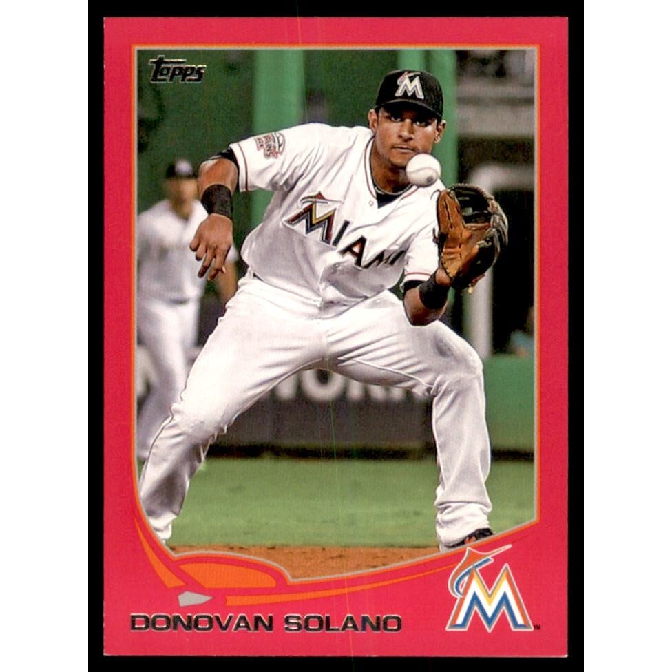 2013 Topps Mini Pink #543 Donovan Solano. rookie card picture