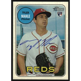 2018 Topps Heritage Real One Autographs #ROATMA Tyler Mahle