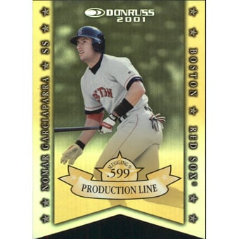 2001 Donruss Production Line Die Cuts #PL36 Nomar Garciaparra SLG