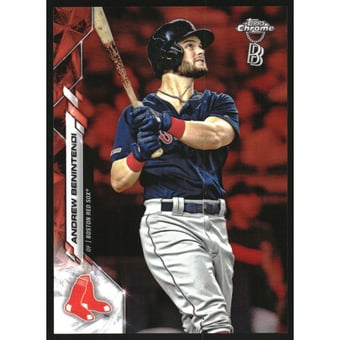 2020 Topps Chrome Ben Baller Orange Refractors #57 Andrew Benintendi