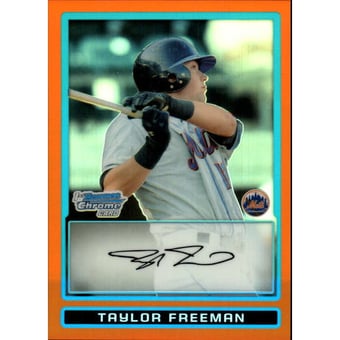 2009 Bowman Chrome Draft Prospects Orange Refractors #BDPP53 Taylor Freeman