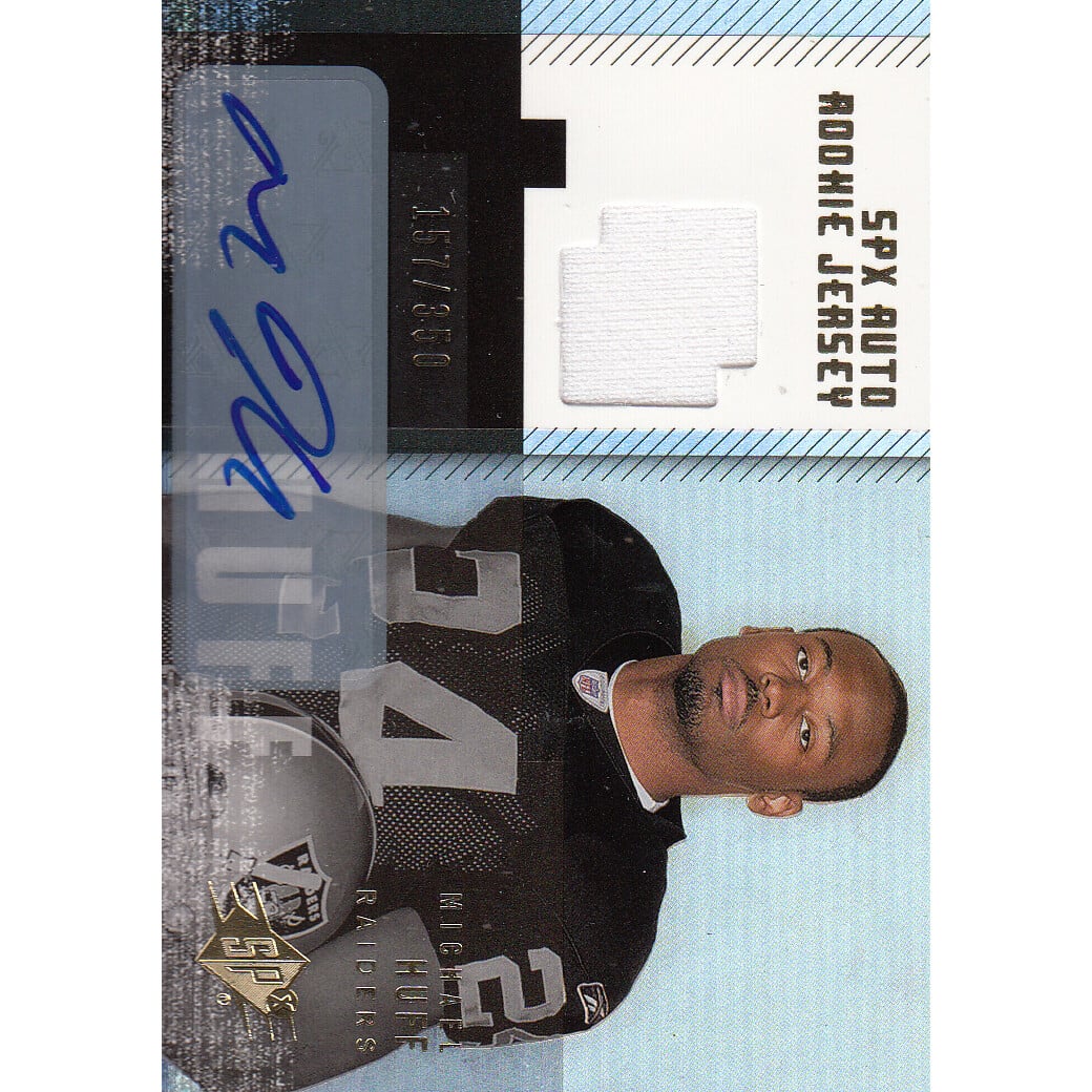2006 SPx Rookie Autographed Jerseys Gold #201 Michael Huff/350