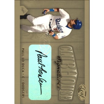2002 Leaf Clubhouse Signatures Gold #33 Paul LoDuca