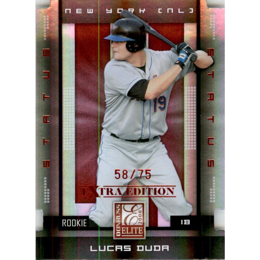 2008 Donruss Elite Extra Edition Status #145 Lucas Duda. rookie card picture