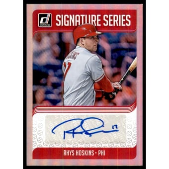 2018 Donruss Signature Series #38 Rhys Hoskins